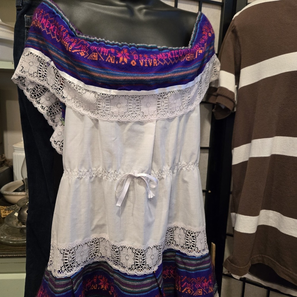 Mexican dress girls size 6-Cinco de Mayo Dress-Fiesta-vintage - Picture 12 of 13